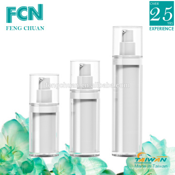 Empty luxury airless skin care white cosmetic empty plastic packaging bottle